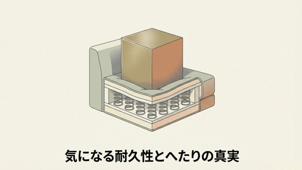 ソファの内部構造（スプリングやウレタン）の図解。気になる耐久性とへたりの真実