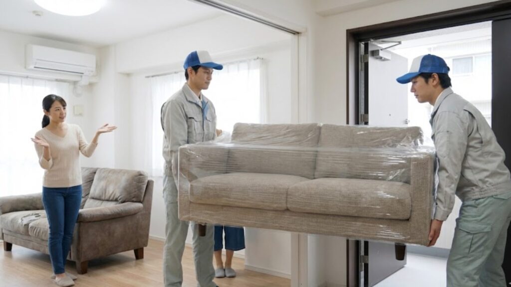 大型家具の搬入設置と不要家具の引き取りサービス