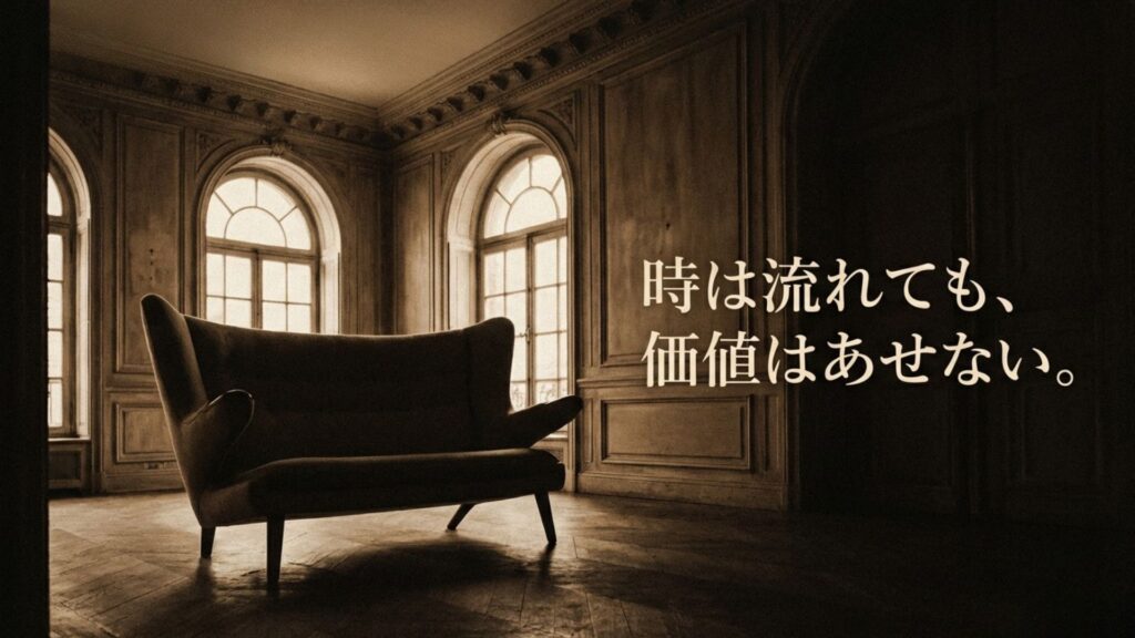 世界中で愛されるデザイナーズ名作ソファの歴史と価値についての解説スライド