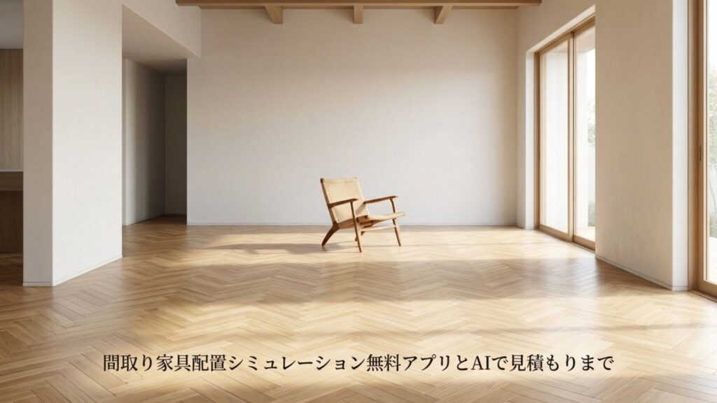 間取り家具配置シミュレーションとAI見積もりアプリの解説記事サムネイル