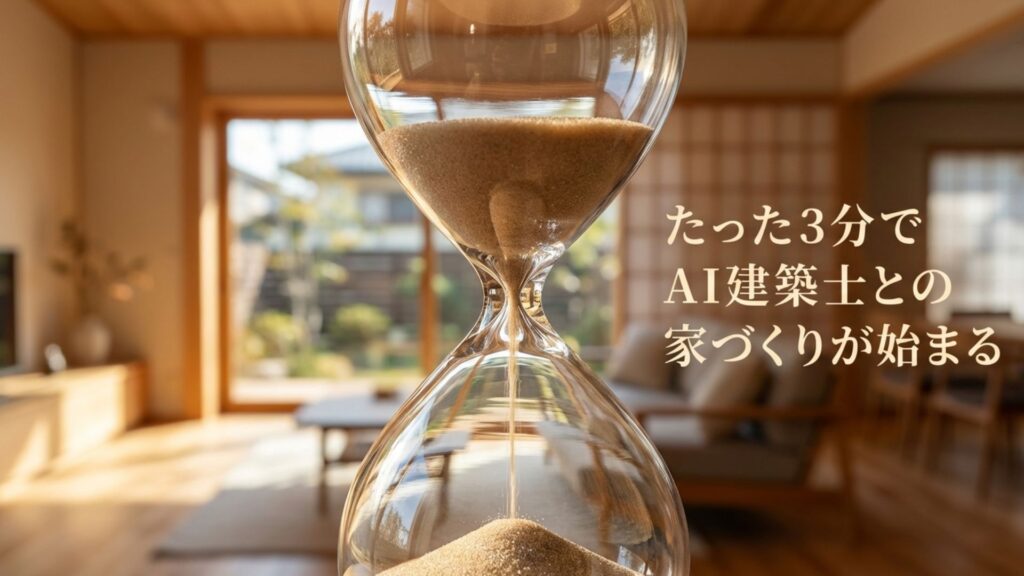 スマートフォンでAI建築士サービスを開始する画面イメージ