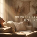腰痛対策クッションのおすすめな選び方と人気アイテムを紹介する記事のアイキャッチ画像