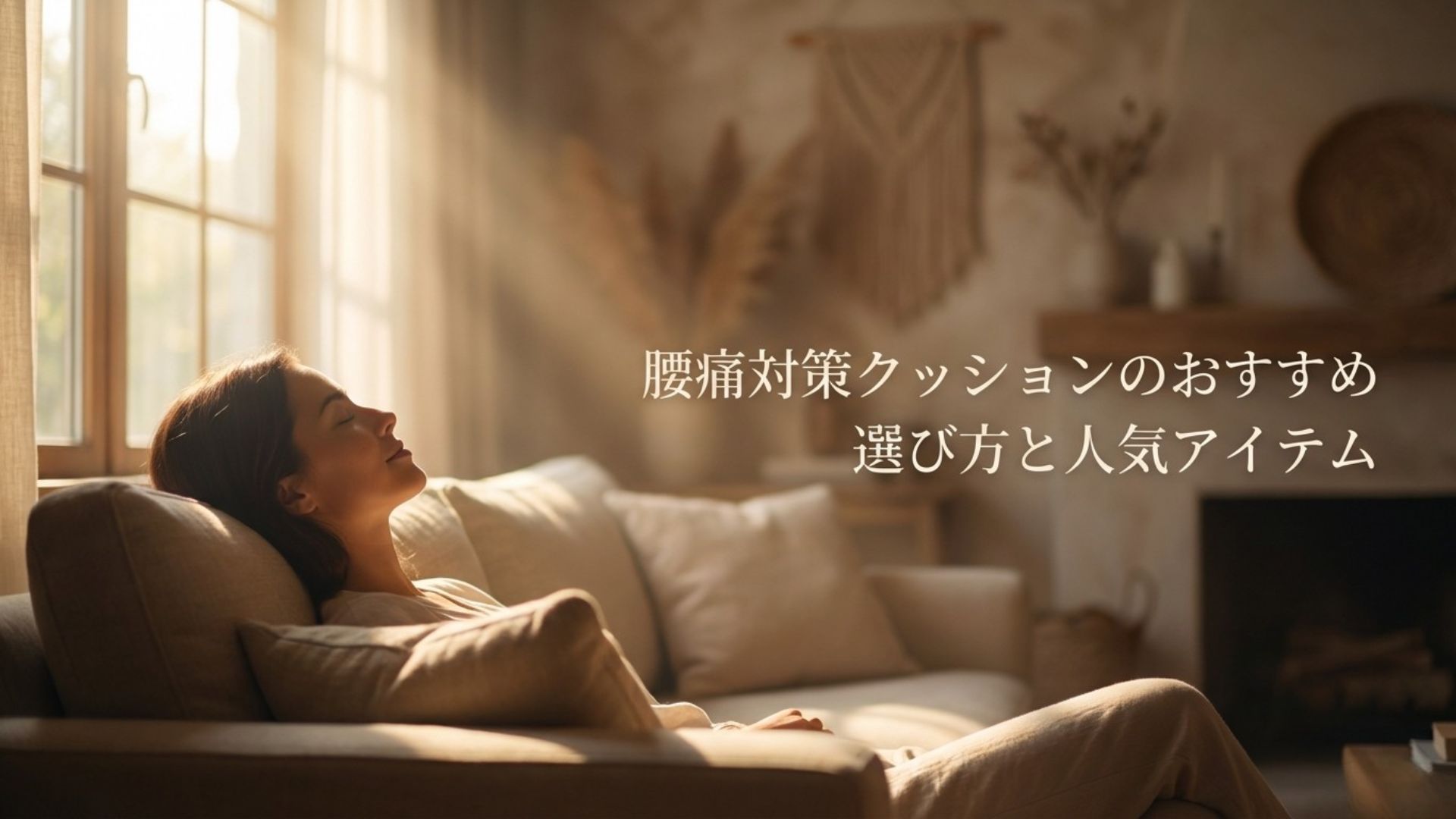 腰痛対策クッションのおすすめな選び方と人気アイテムを紹介する記事のアイキャッチ画像