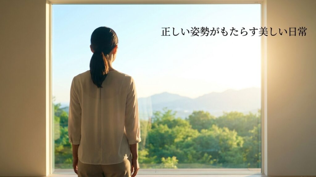 クッションを使った正しい姿勢や使い方のイメージ