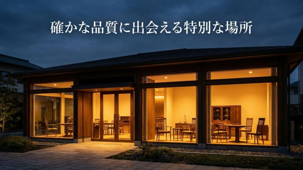 確かな品質に出会える特別な場所
