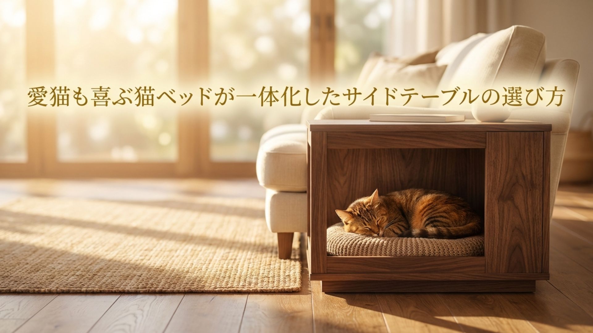 愛猫も喜ぶ猫ベッドが一体化したサイドテーブルの選び方