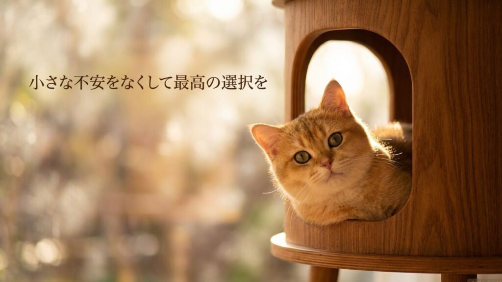 小さな不安をなくして最高の選択を