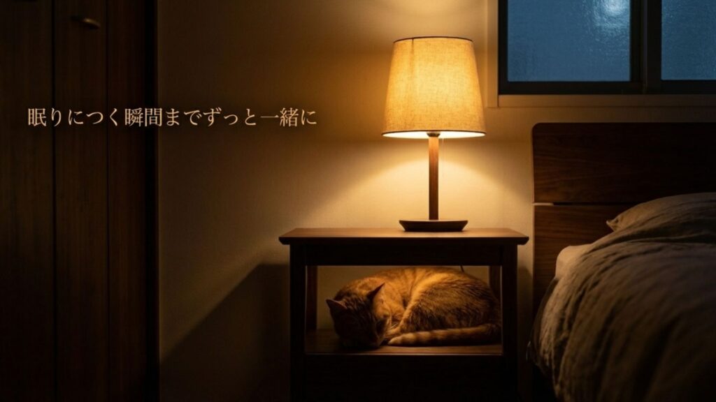 眠りにつく瞬間までずっと一緒に