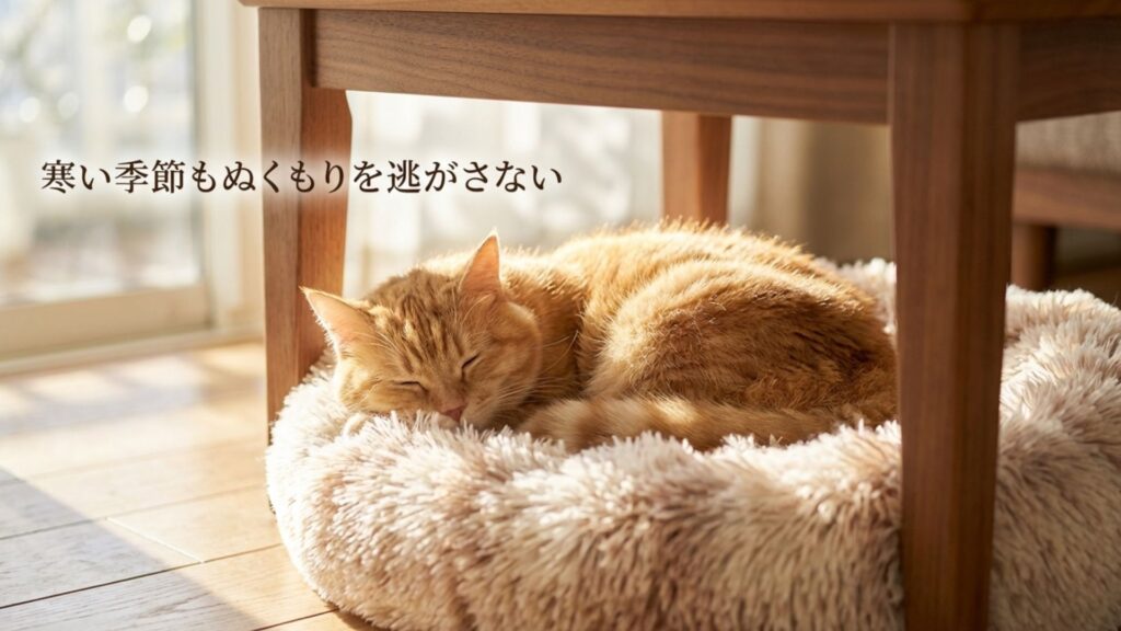 寒い季節もぬくもりを逃がさない