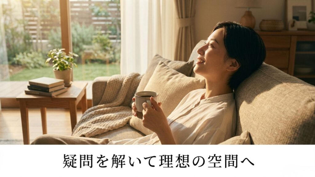 ユーザーの疑問を解決し、理想の空間へと導くイメージ