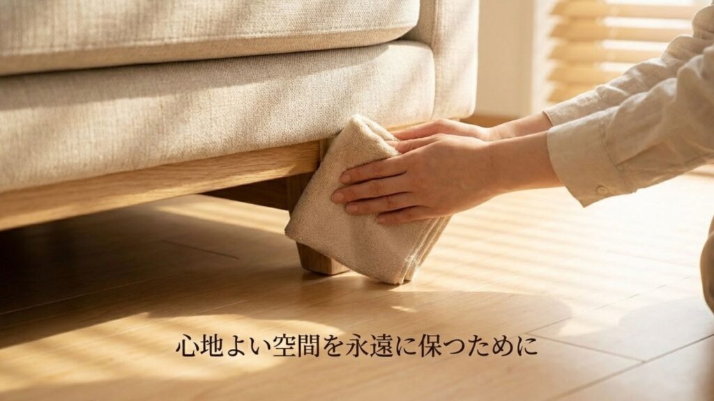 心地よい空間を永遠に保つためにというテキストが書かれたイメージ画像