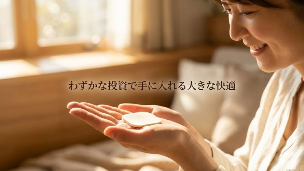 わずかな投資で手に入れる大きな快適というテキストが書かれたイメージ画像