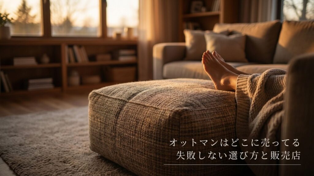 オットマンはどこに売ってる 失敗しない選び方と販売店のタイトル文字