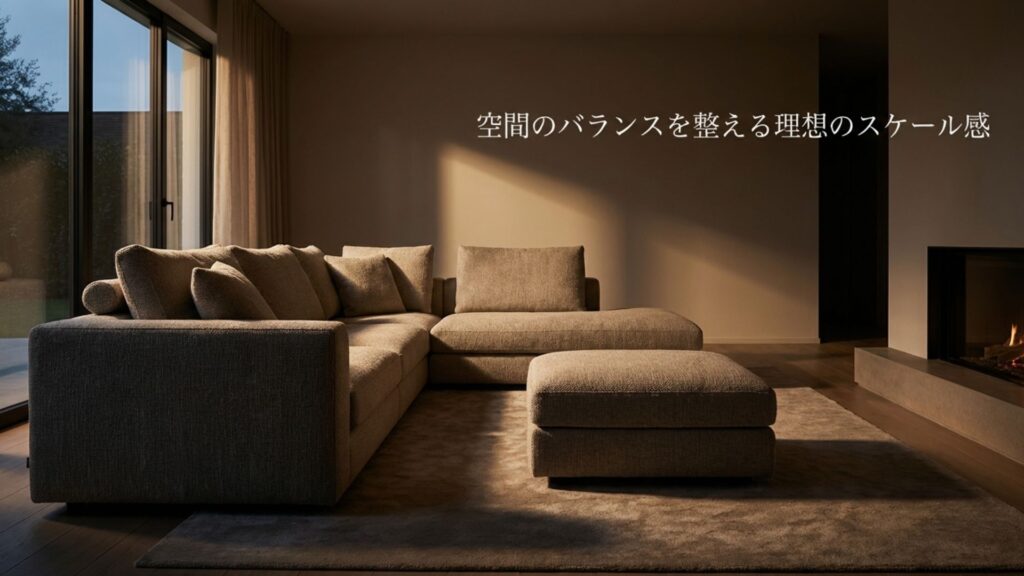 空間のバランスを整える理想のスケール感というテキスト