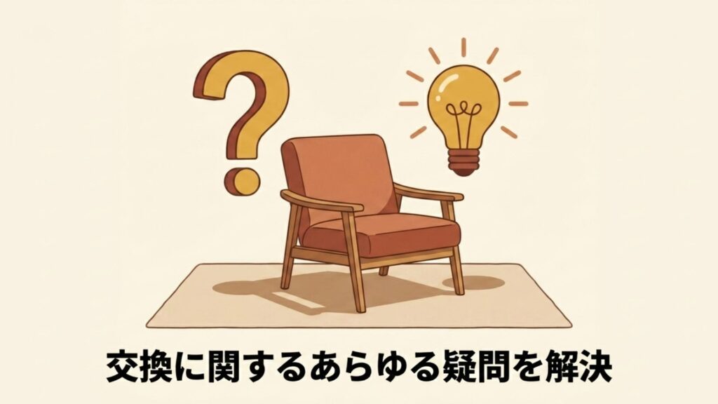 クッション交換に関するあらゆる疑問を解決するひらめきのイメージ