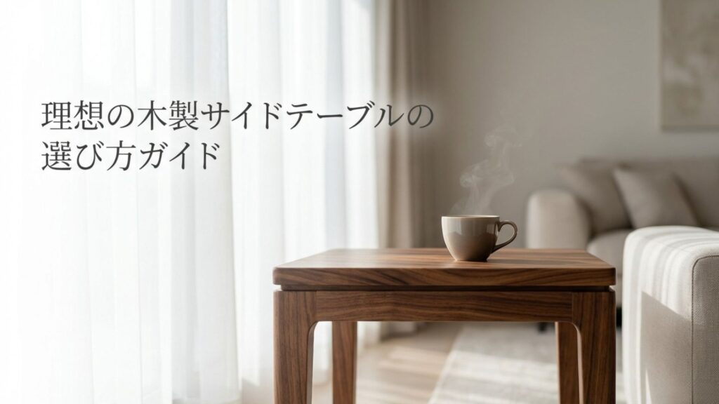 理想の木製サイドテーブルの選び方ガイド