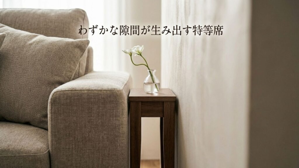 わずかな隙間が生み出す特等席