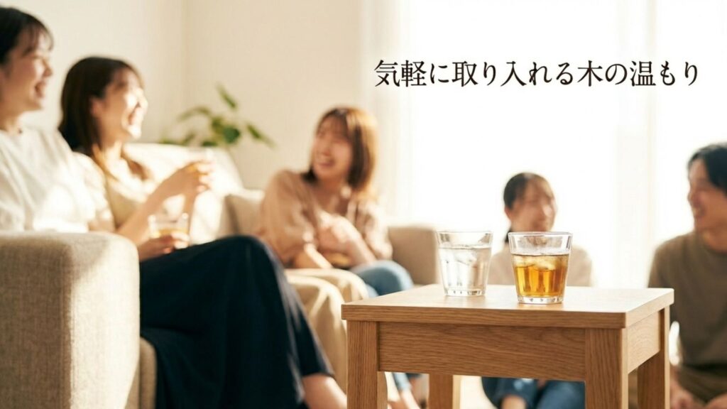 気軽に取り入れる木の温もり