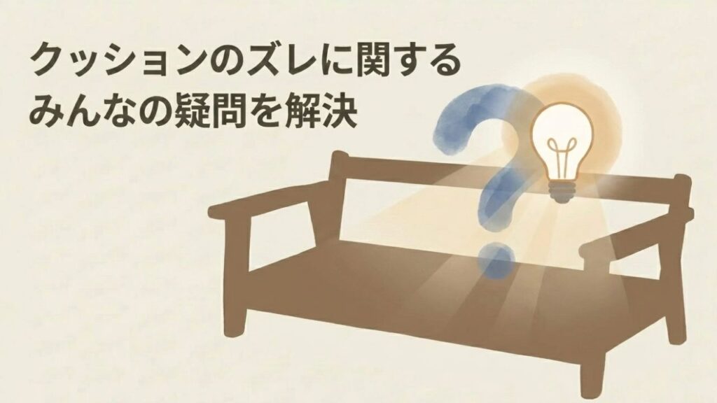 クッションのズレに関する疑問を解決するためのタイトル画像